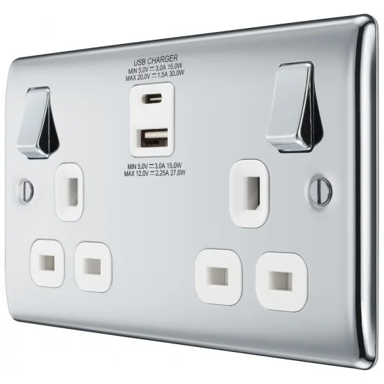 Chrome sockets with usb deals